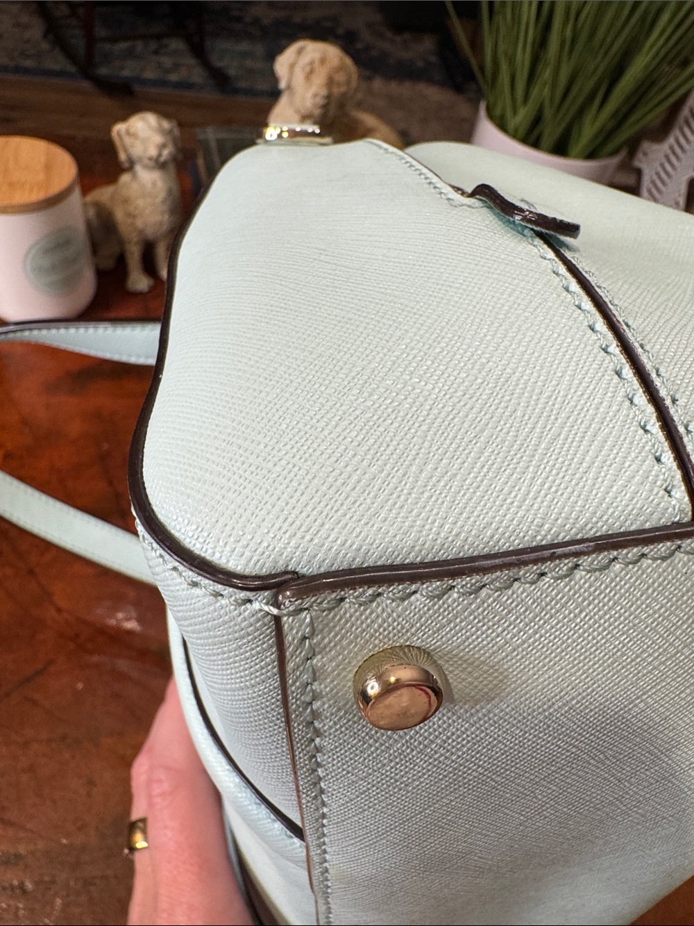 Kate Spade Newbury Lane Small Felix Satchel in Robin's Egg Blue - Picture 10 of 16